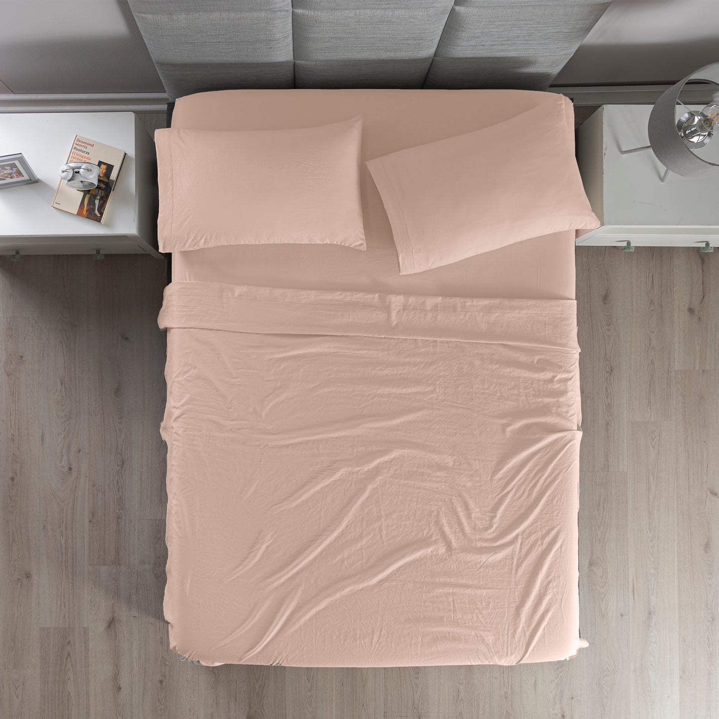 Sábanas Viasoft Washed Sweet Pink